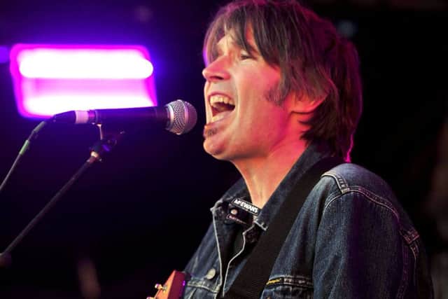 Justin Currie on stage at party At The Palace (Pic: Michael Gillen)