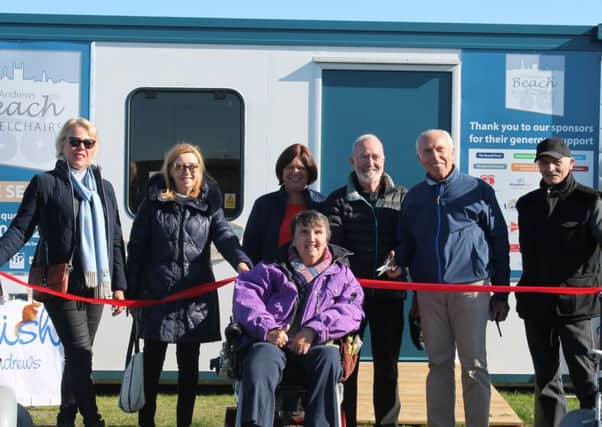 The new home of the beach wheelchairs was opened on October 6.