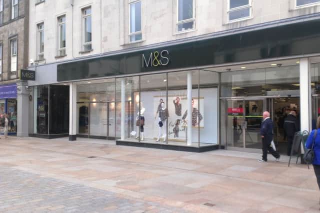 Marks and Spencer on Kirkcaldy High Street will close in 2019
