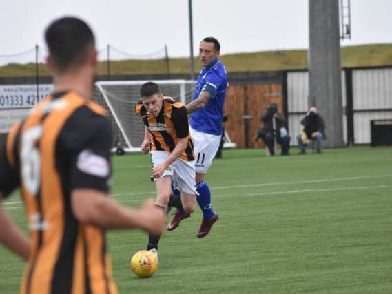 The East Fife defence coped brilliantly with the threat of Stephen Dobbie.