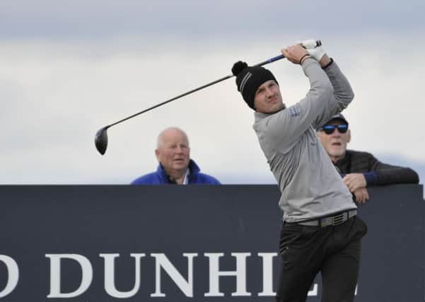Connor Syme on the Old Course during the Alfred Dunhill Links Championship 2018. Pic John Stewart.