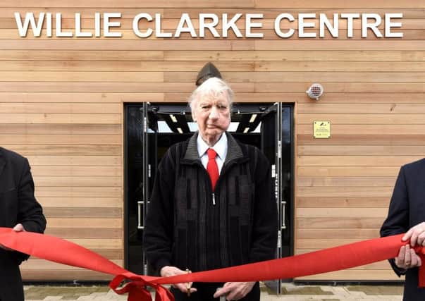 Willie Clarke opens the visitor centre, named after him, in April. Pics by FPA