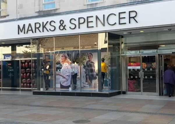 Marks & Spencer in Kirkcaldy will close in 2019.