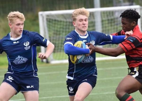 Timmy and Callum Kennedy playing rugby league for Scotland