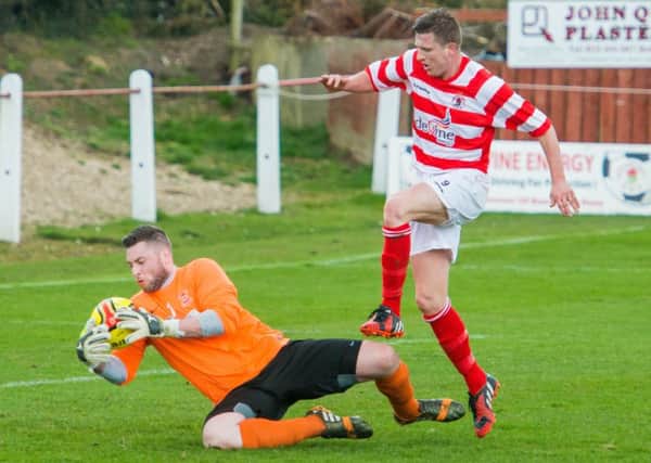 Gavin Sorley played his part in goals for Tayport. Pic by Ian Georgeson.