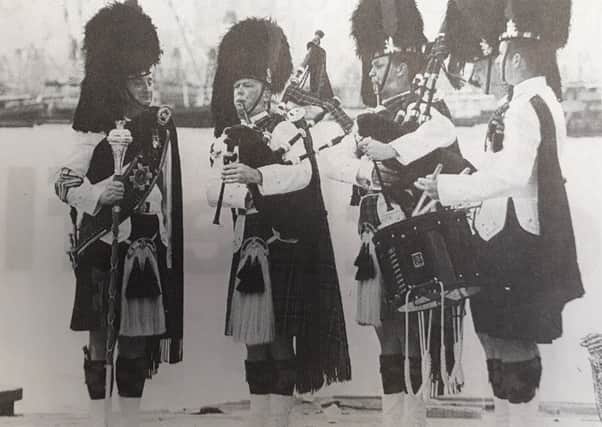 Fifers from the Black Watch in Hong Kong