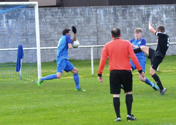 Kennoway Star Hearts captain Doig opens the scoring against Forfar West End