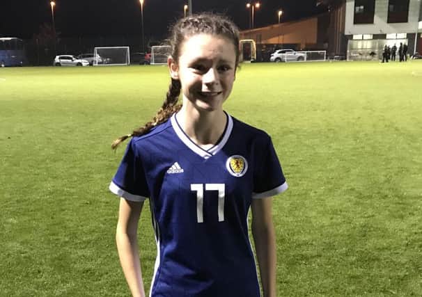 Glenrothes youngster Mya Bates makes her international debut for Under 15s Scotland women's national team
