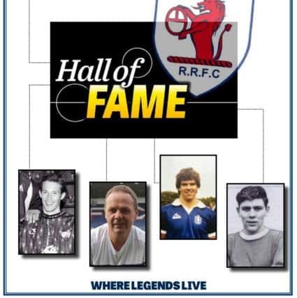Raith Rovers 2018 Hall of Fame - offiocial programme cover