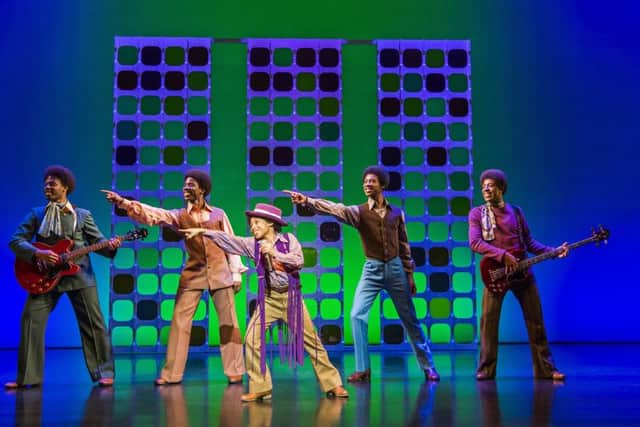 A tribute to the Jackson Five features as part of the musical. Pic: Tristram Kenton.