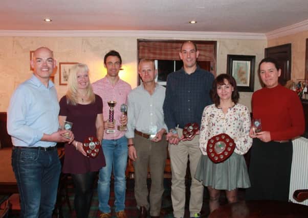 East Fife Triathlon club annual award winners 2018.