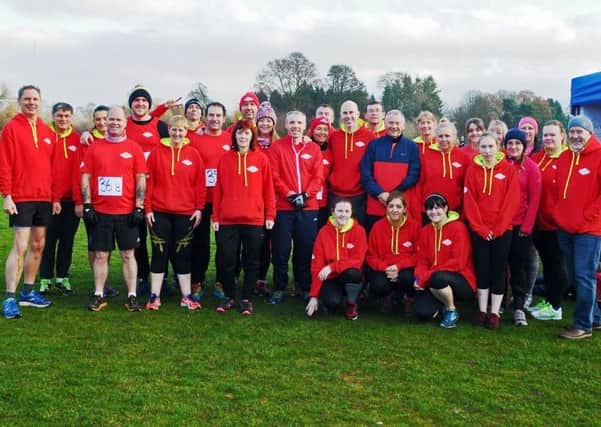 Leven Las Vegas Running Club members at Kinross to take part in the Hartley Cup competition on Sunday 18 November.