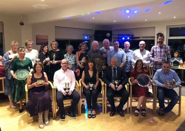The prize winners at Anstruther Golf Clubs annual awards night.