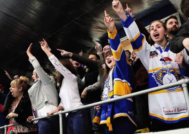 A crowd scene from 2014, when Fife Flyers attendances averaged 2200, over 400 more than currently attend games. Pic: Neil Doig
