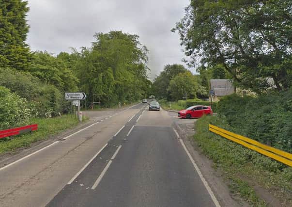 There has been a two-car crash on Standing Stane Road. Picture: Google
