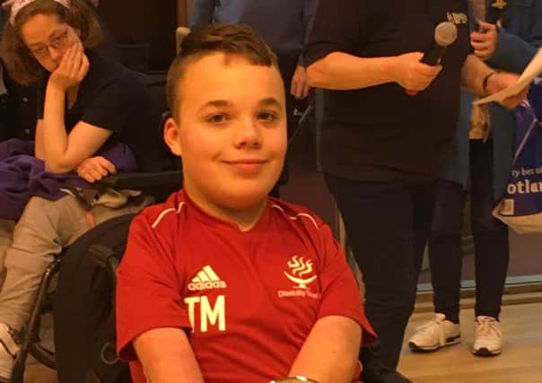 Glenrothes and Auchmuty pupil Tyler McLelland wins Boccia Salver