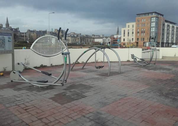 A new green gym has been created on the Esplanade at Kirkcaldy opposite Volunteers Green. It features two air walkers and a cross trainer. Pic: Submitted.