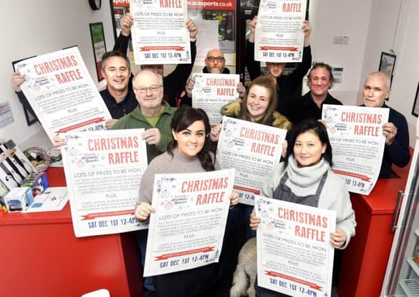Merchants Quarter traders promoting their festive shopping event on December 1. Pic: Fife Photo Agency.