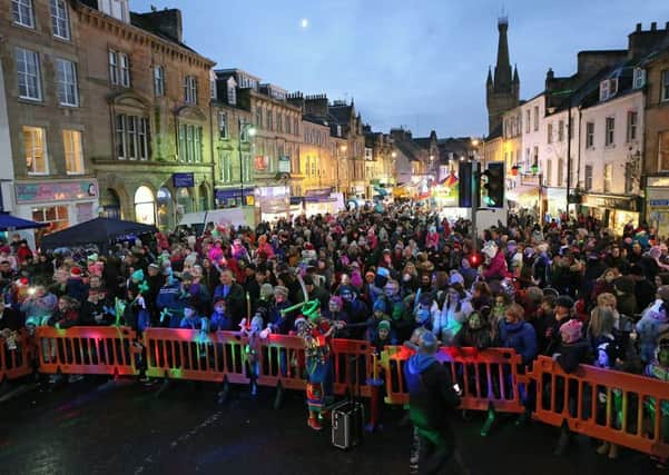 The crowd at the Cupar Christmas lights celebration in 2017.