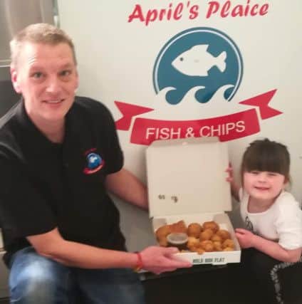 Owner James Ellinsworth with daughter April.