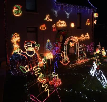 The display at 57 Piper Crescent.