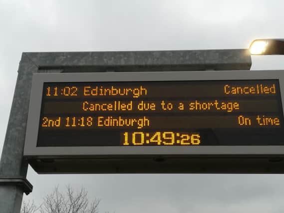 ScotRail has cancelled a number of services lately