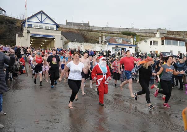 Locals are invited to once again take part in the Loony Dook in Kinghorn. Pic: George McLuskie.