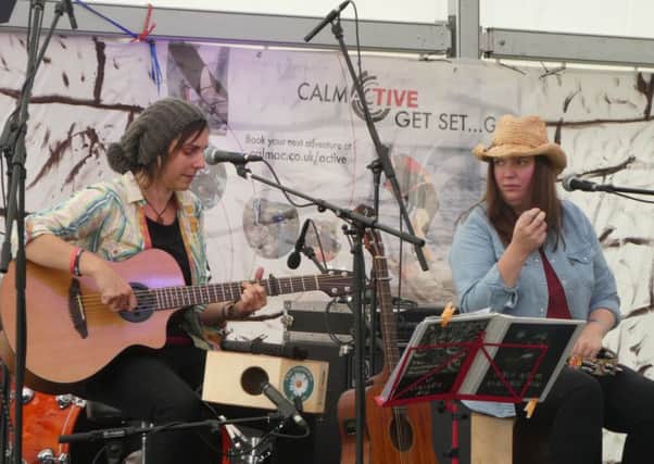 Butefest 2017 Coaltown Daisies in the marquee (Pic: Cath Ruane)
