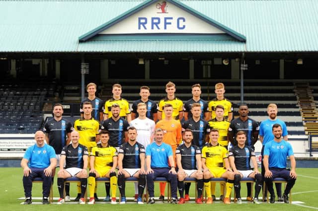 The Raith Rovers squad prior to this campaign
