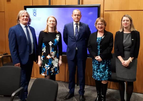 Fife SNP  MSPs meet Alex Hynes, chief executive of Scotrail. From left: David Torrance, Shirley-Anne Somerville, Alex Hynes, Annabelle Ewing, Jenny Gilruth