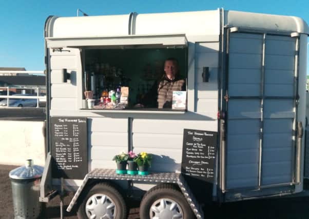 Paul Armour is selling speciality coffees from his new business - a horsebox on Kirkcaldy's waterfront.