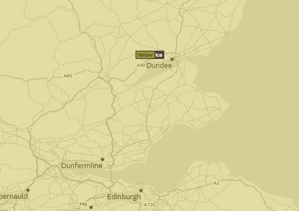 The warning covers Fife.