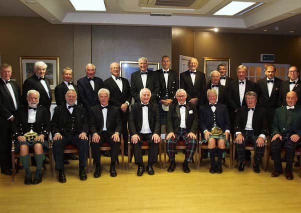 Pictured are members of the XIXth Hole Golf Club of St Andrews who attended their annual dinner and presentation of awards.