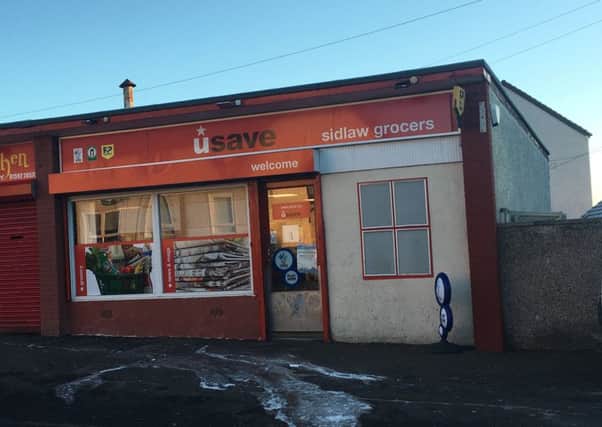 The shop Sidlaw Street was robbed. Picture: JP