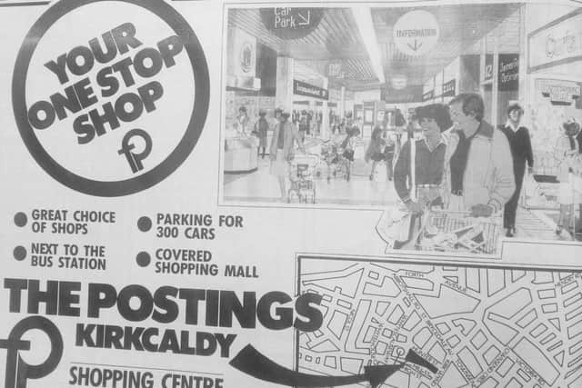 The Postings, Kirkcaldy - advert from Fife Free Press, 1984