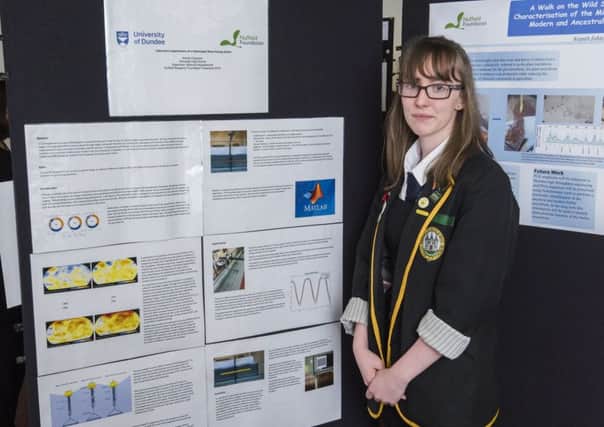Alanah with her prizewinning project. Pic: Alan Richardson