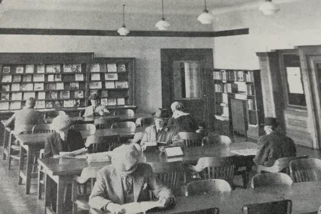 Kirkcaldy Libraries adult reading room, 1950