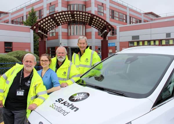 The St John Scotland volunteer Patient Transport team.