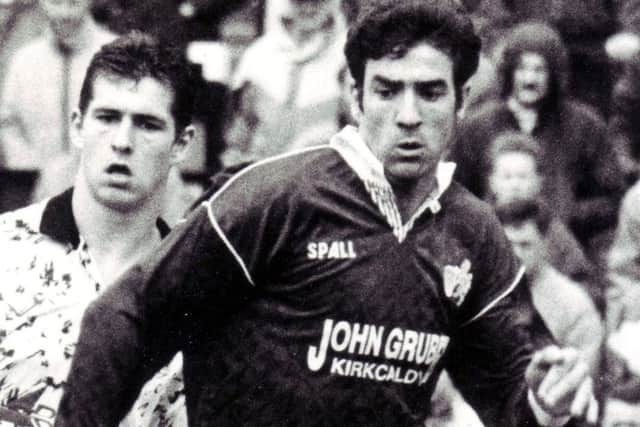 Signed from Forfar in 1991, became a revelation at Raith scoring 34 times to help win the First Division title. Left for Dundee Utd then spent five years in Greece before returning to sign for Hibs in 2001, playing one season.