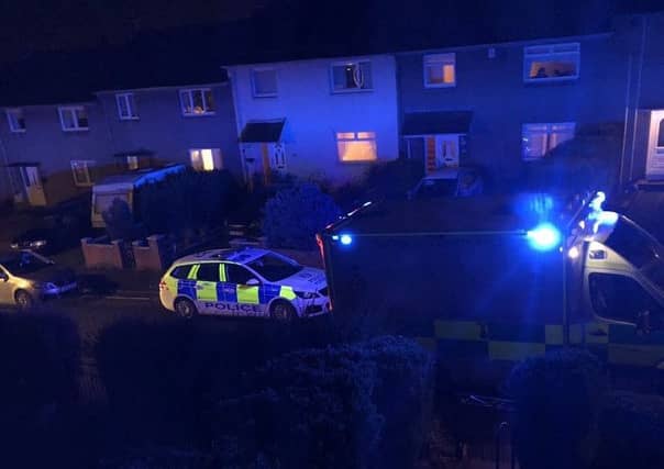 Police and ambulance services on Atholl Terrace. Picture: Contributed
