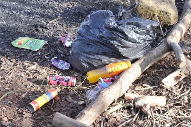 Rubbish has been left by older children. Pic: George McLuskie.