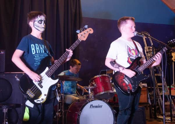 One of the young bands which provided musical entertainment