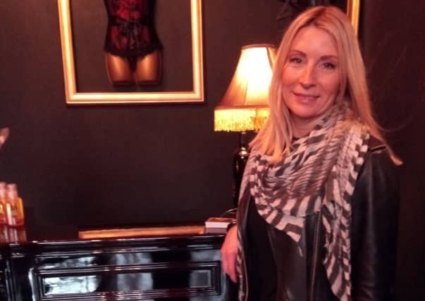 Lorraine Arnott in her new lingerie shop Passion in Hunter Street, Kirkcaldy