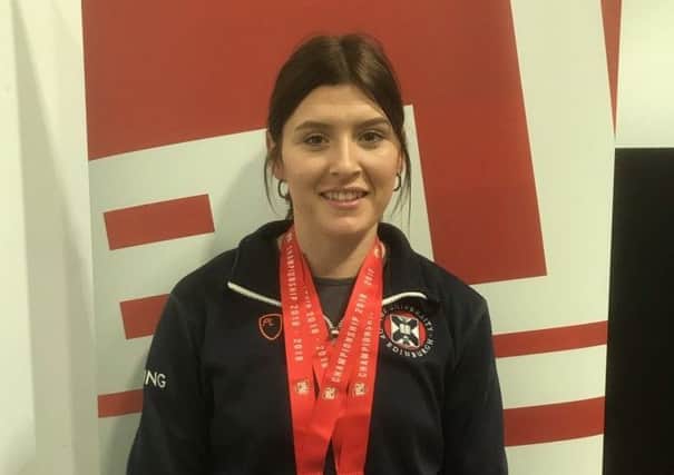 Glenrothes fencer Chloe Dickson wins gold and silver at the British University College Sports individual fencing championships