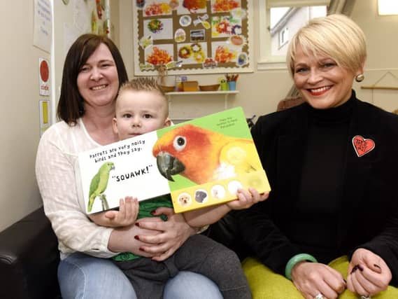 Pauline Buchan with Kaiden Donnachie (2) and Anna McKenzie. Pic by Fife Photo Agency