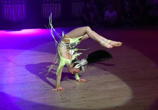 Tiyan during a dance routine. Picture: Douglas Stenhouse, Funky Foto.
