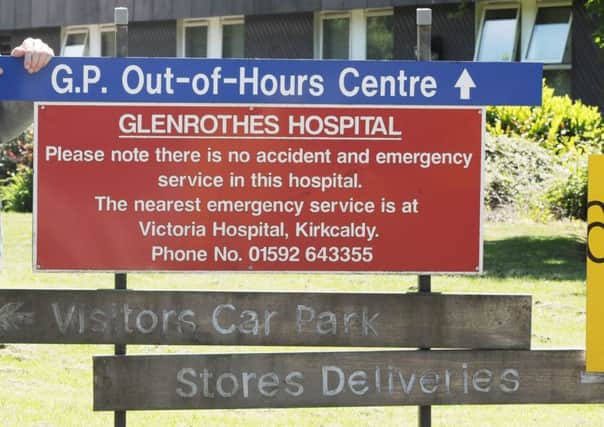 Fife health bosses have confirmed that the  emergency GP service at three Fife hospital will remain closed.