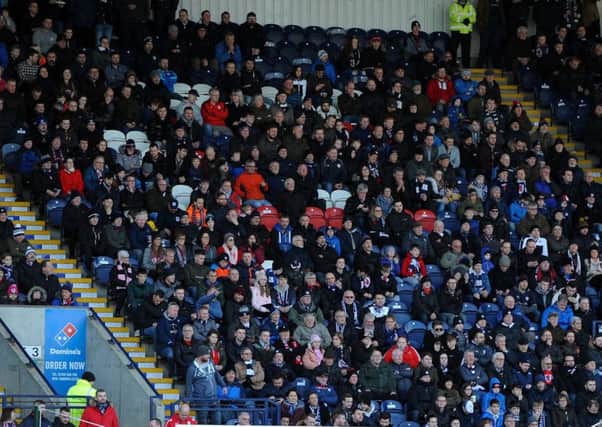 Home fans at Stark's Park (Pic by Fife Photo Agency)