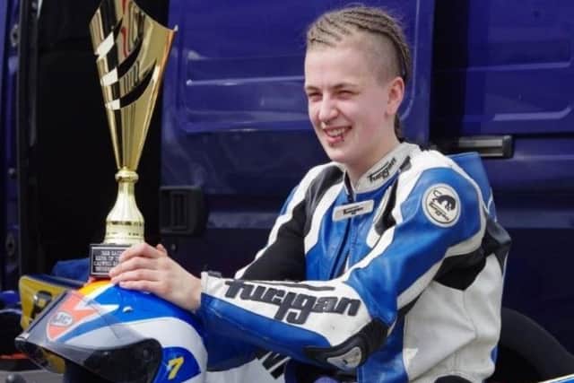 Jodie Chalk, motorbike racer from Glenrothes.