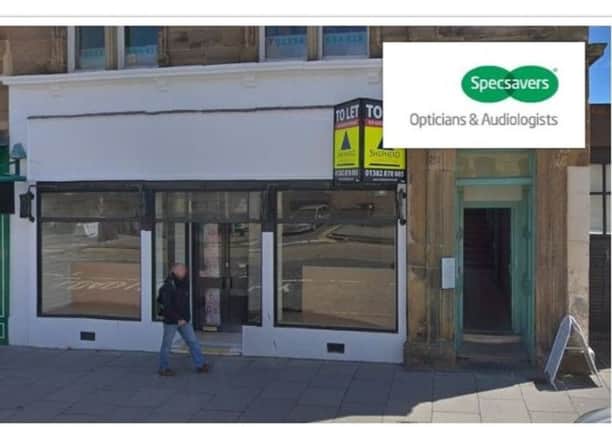 The location of the new Specsavers store in Cupar.